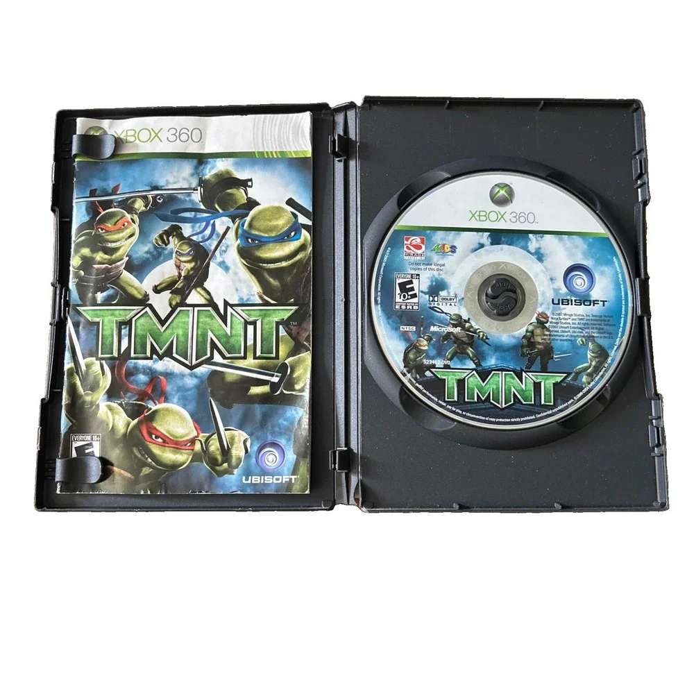 TMNT Microsoft Xbox 360, 2007 Ubisoft - Complete with Manual CIB Tested